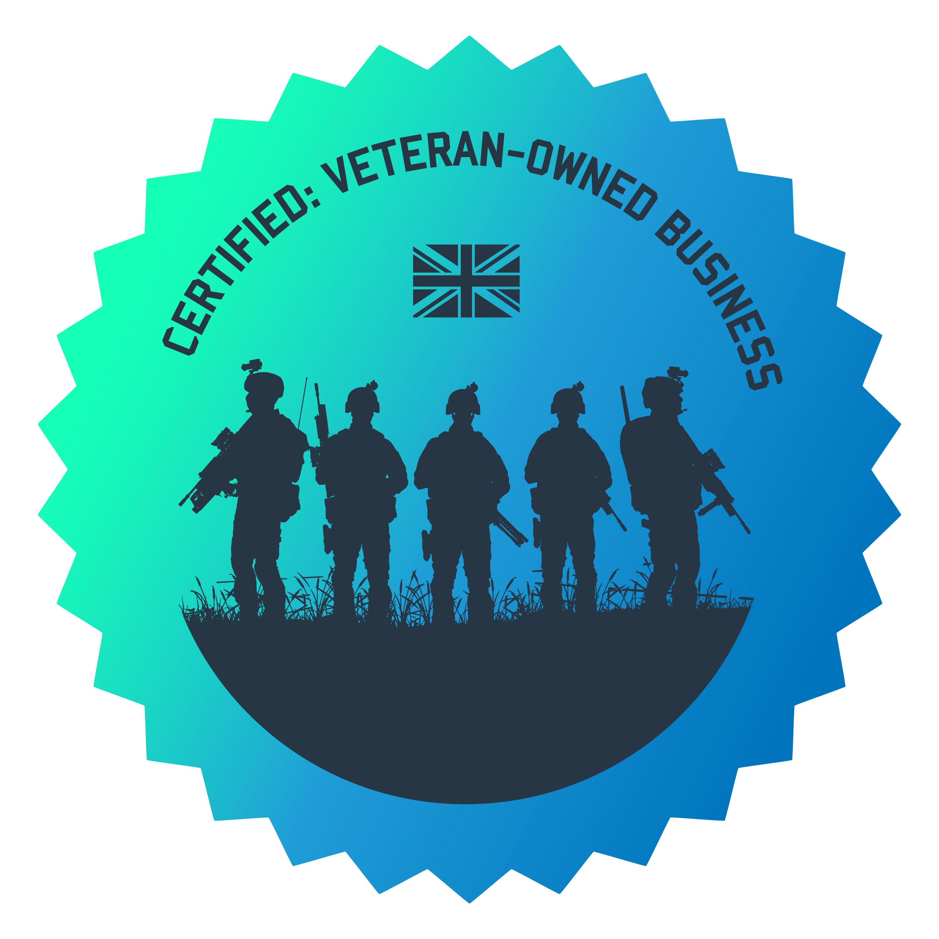 Certified: Veteran-owned business logo